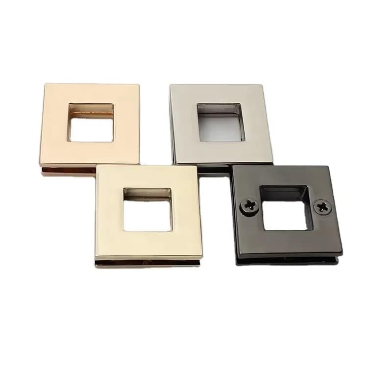 High-end Bag Screw Grommet Eyelets Accessories Squared Buckle Eyelet 10mm Metal, front view