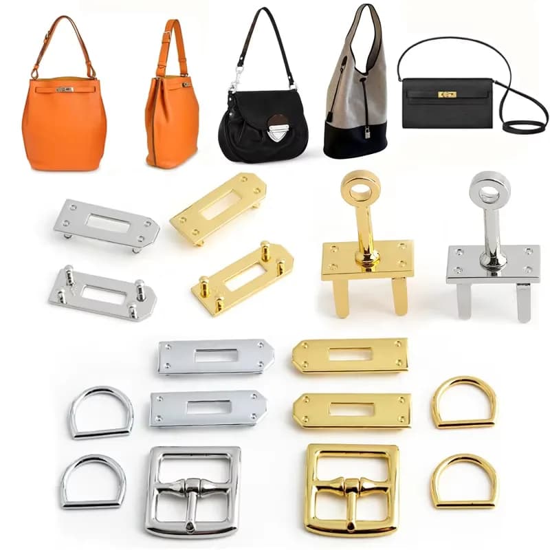 Bag Full Set of Kit Lock Vegetable Bucket Bag Eith Lock Design Combination Metal, front view