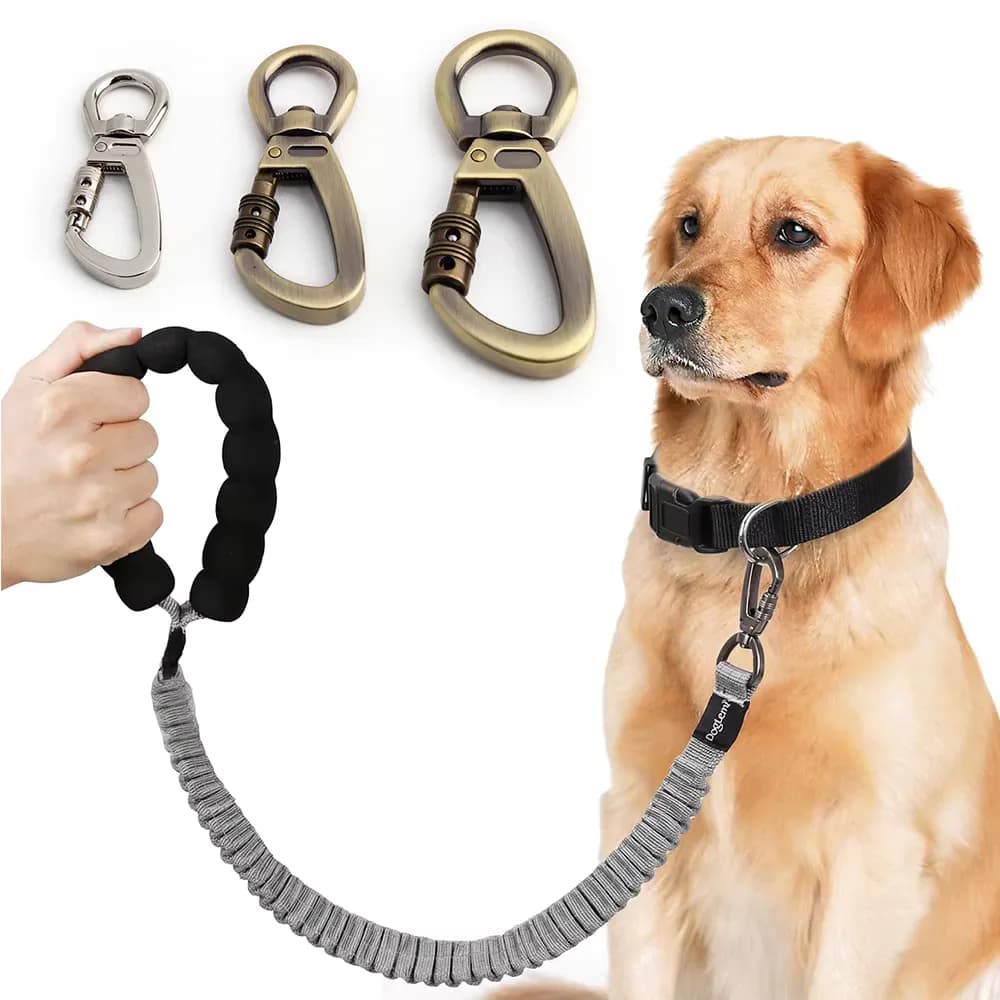 13/16/21/26mm Safety Metal Swivel Clasps Heavy Duty Snap Tag Hook With Lock, front view