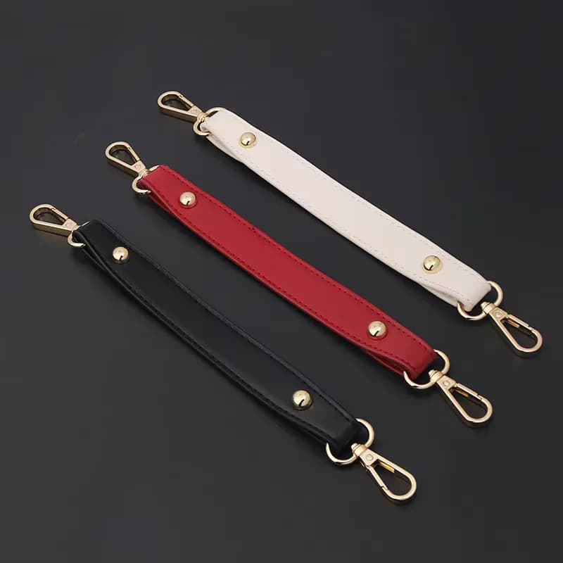 Multicolor 23mm Durable Handle Cross Body Handbag Chain Leather Shoulder Handle, front view
