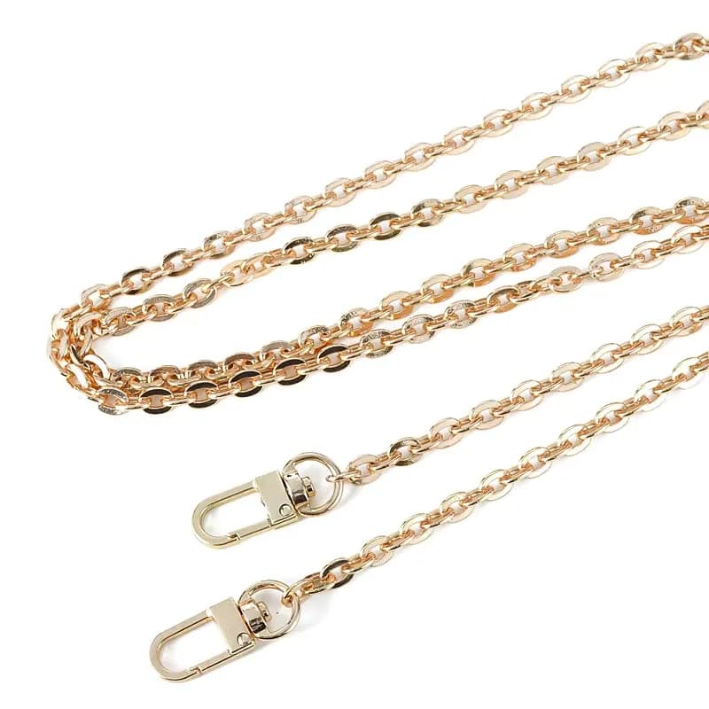 Fashion New 120cm 7mm Metal Small Shoulder Lobsster Clasp Extend Chain, front view