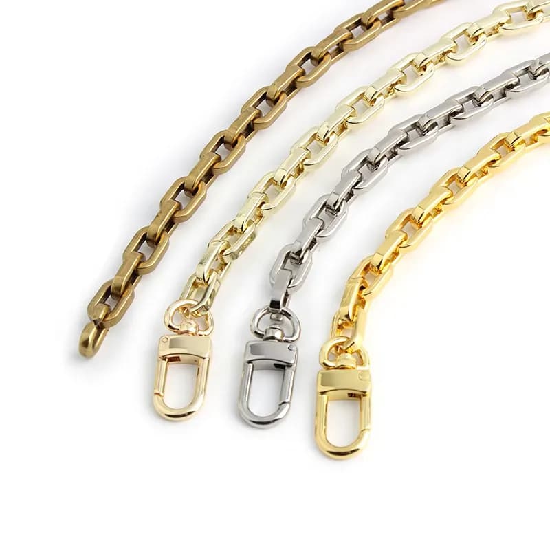 2023 100cm 120cm Chunky Metal Zinc Alloy Big Bag Chain Strap Handle Accessories, front view