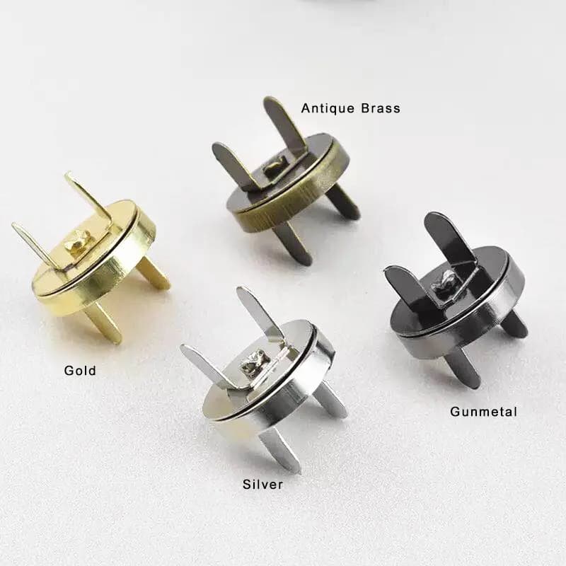Factory 18mm Magnetic Button Clasp Handbag Thin Magnetic Push Button, front view
