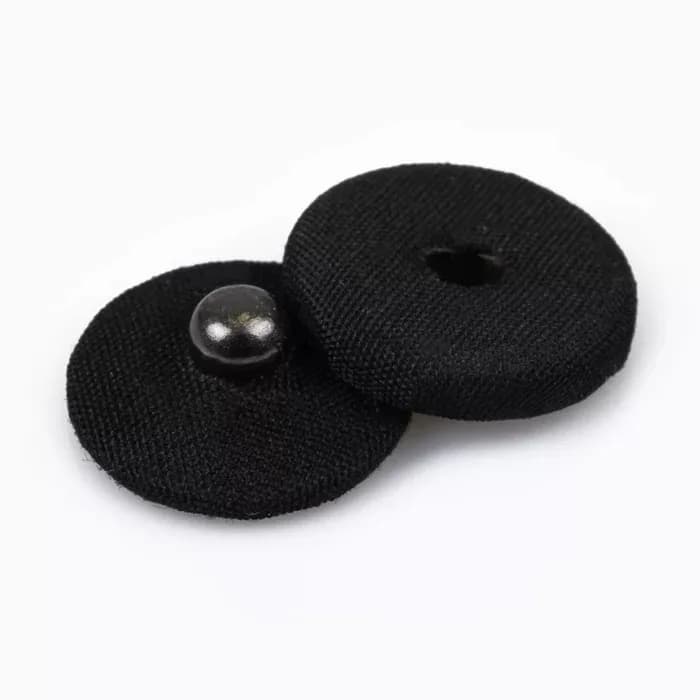 Two Parts Fabric Covered Sew on Snap Button, front view