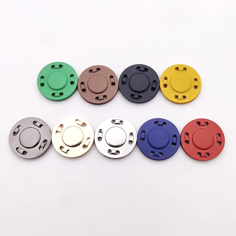 New Design Metal Magnetic Snap Press Button for Women Handbag Purse, front view