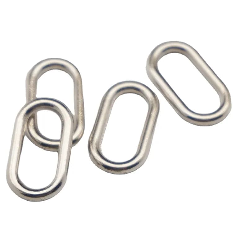 Oval Ring Western Belt Buckles Metal Square Zinc Alloy Dog Collar From for, front view
