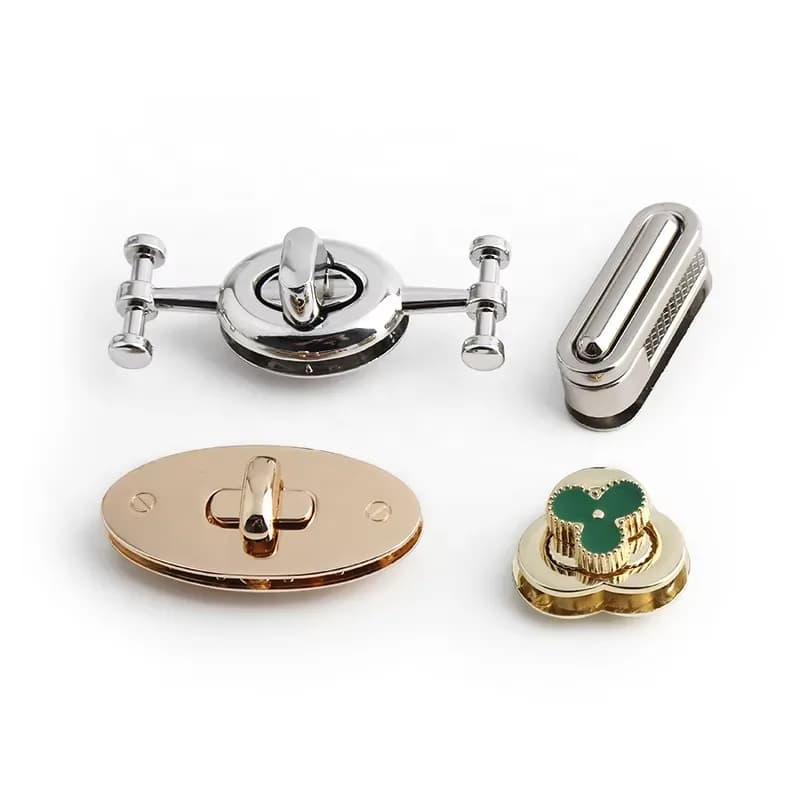 Fashion DIY Handbag Metal Bags Lock Hardware Accessories Purse Locks Twist Lock, front view