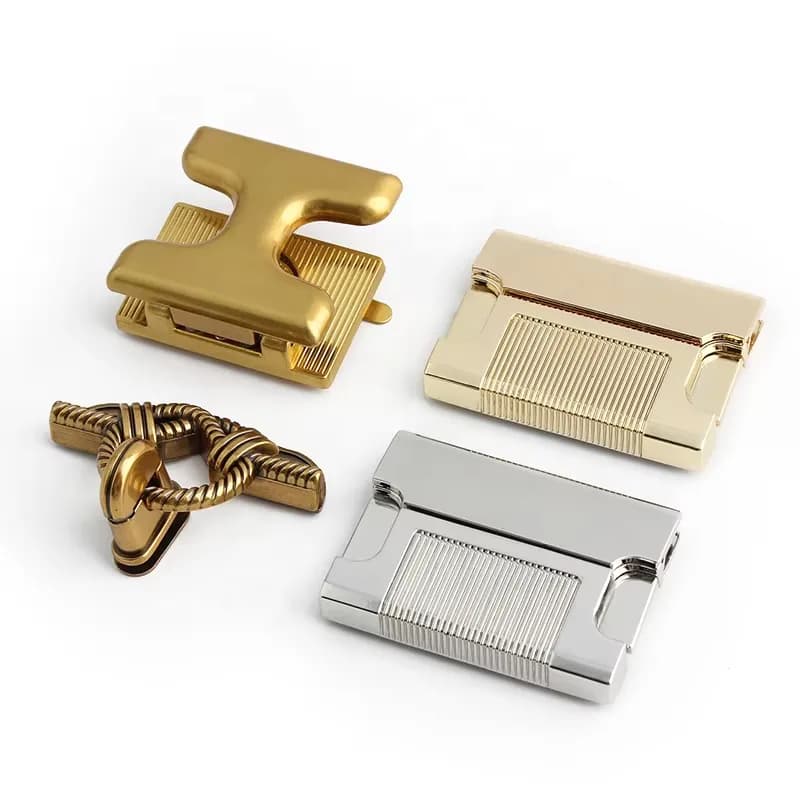 New Arrival Hardware Lock Metal Fitting Bag Twist Turn Lock Fashion DIY Design, front view