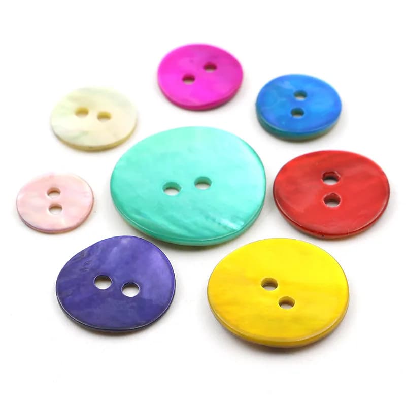 10mm-20mm Pinctada Colorful Pink/red/green/blue/yellow/white Sell Martensii, front view
