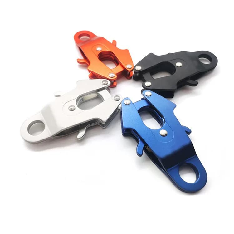 50mm Outdoor Pet Leash Aviation Aluminum Frog Buckle Quick Opening and Closing, front view