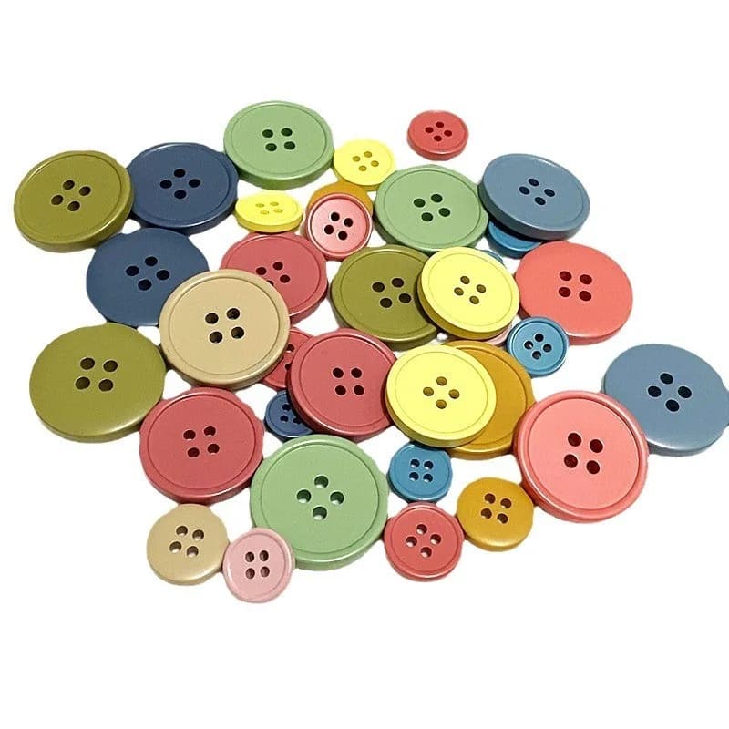 2024 Explosive Color Resin Fine Edge Four Eyes Button Small Fragrance Shirt, front view