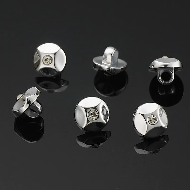 10mm 16L Custom Recycled Jeans Imitate Metal Snap Button Any Shape One Holes, front view