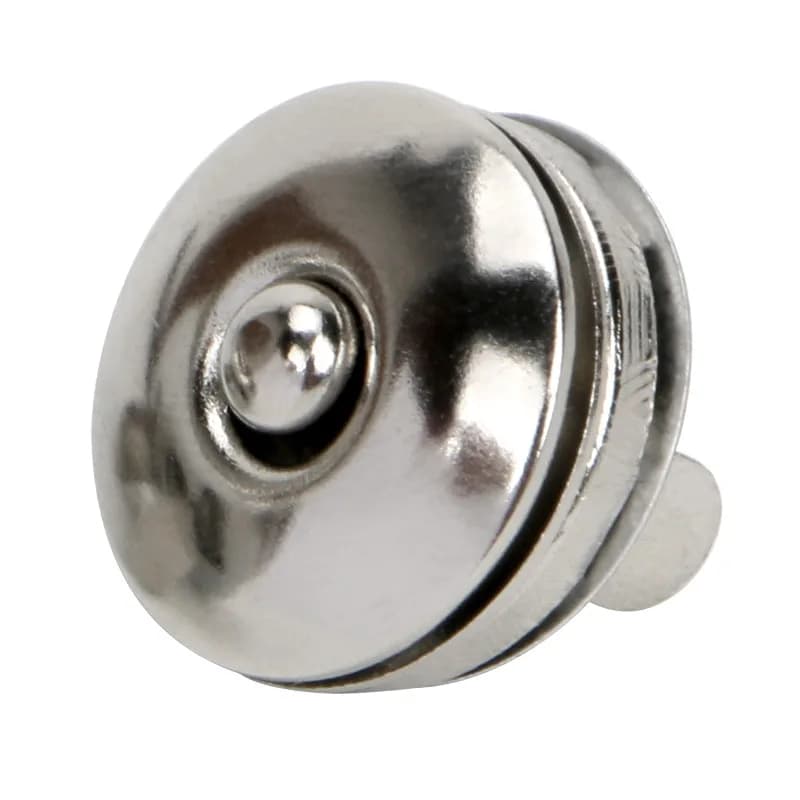 Custom Eyelet Magnet Button Knob Quick Release Buckle 17 mm Navel Belly, front view
