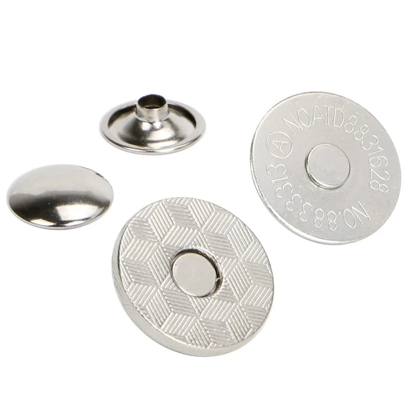 Custom Hardware Metal Strong Magnetic Snap Magnet Button 10MM for Sewing DIY, front view
