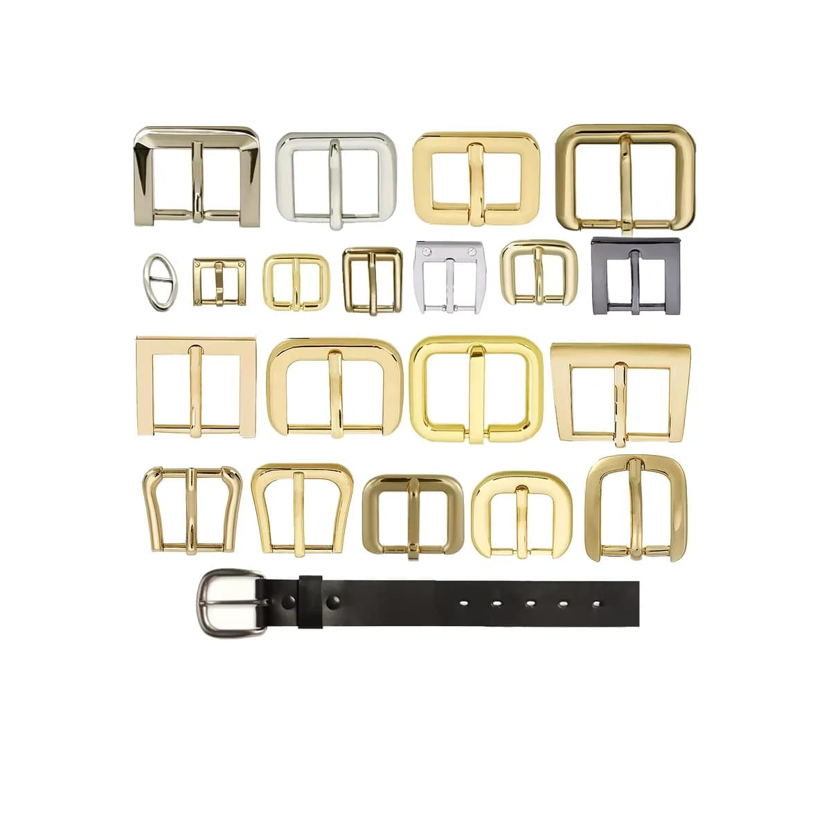Factory Custom 1" 3/4 Alloy Costume Regular Pin Glide Buckles Adjust Bikini, front view