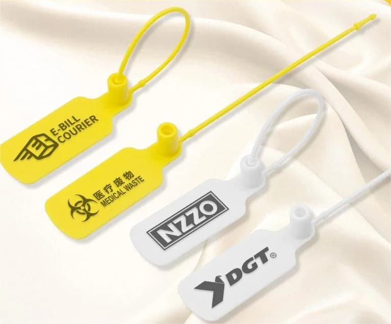 7.09inch 180mm Plastic Seals Lock Custom Logo Security Seal for Shoes and Bags, front view