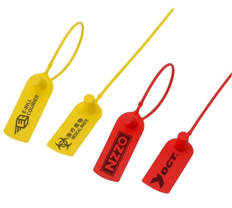 Priviate Logo 7.87inch 200mm High Security Plastic Seal for Clothing and Shoes, front view