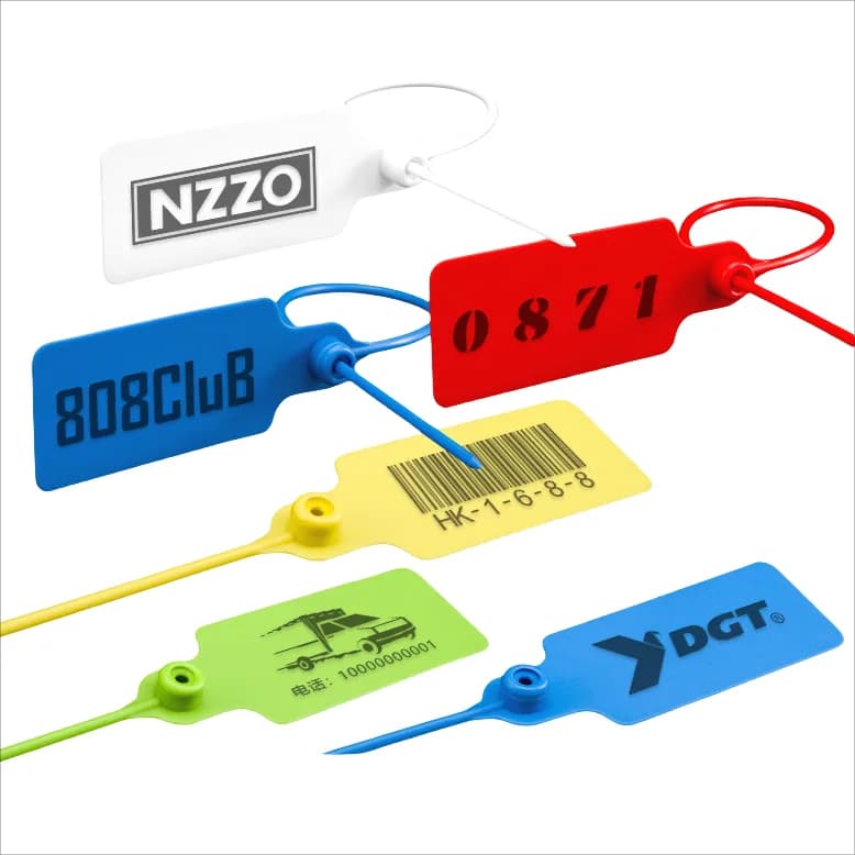 260mm Length Plastic Security Seals Pull Tight Seal Tags Safety Self-Locking, front view
