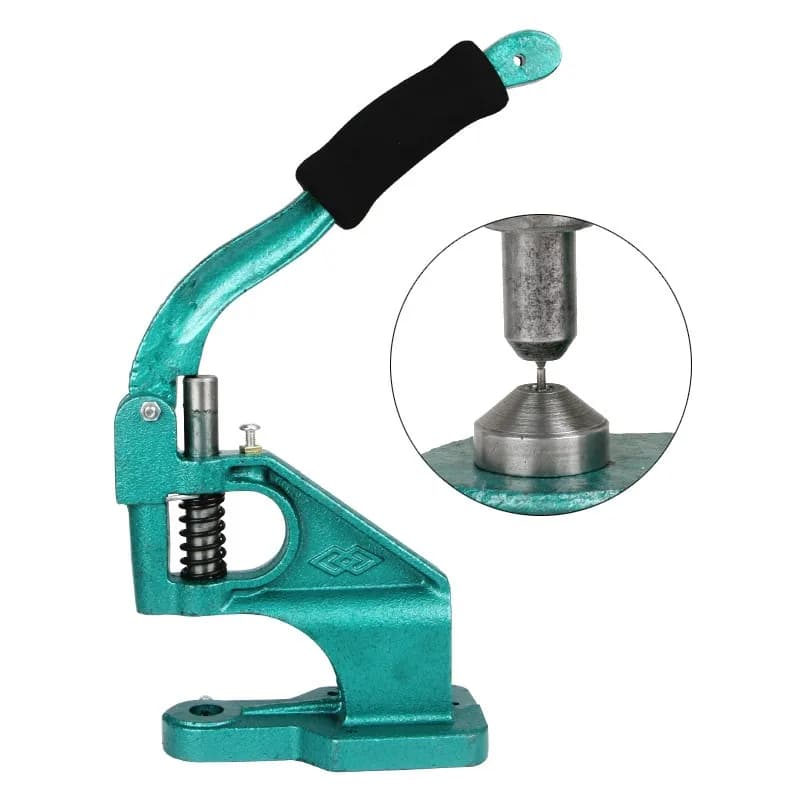Manual Button Making Machine Leather Rivets Snaps Mold Eyelets Fitting Metal, front view