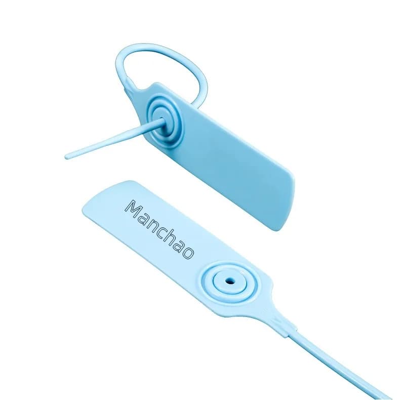 200mm 7.87inch Anti-theft Disposable Security Plastic Seals with Laser Printed, front view