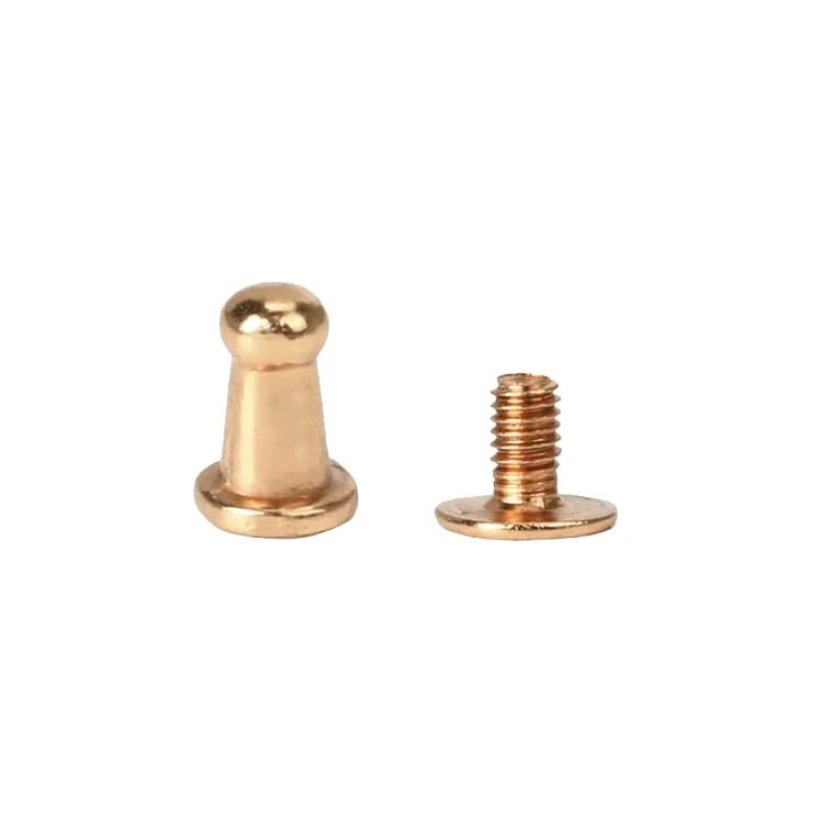Custom Zinc Alloy Metal Decoration Rivets and Round Pacifier Nail Luggage, front view