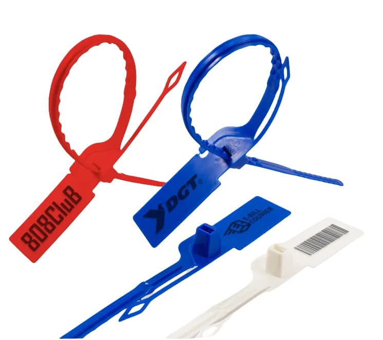 13.78inch Plastic Security Seals 350mm Logo Seal Tags for T-Shirts Sneakers, front view