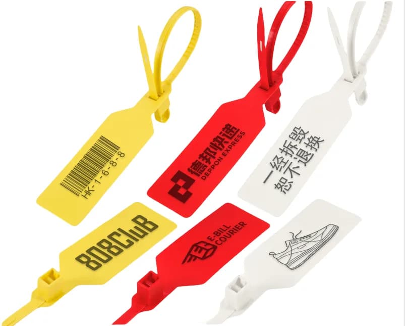 Custom 18.11inch Tamper-Evident Plastic Seal 460mm Numbered Lock for Secure, front view
