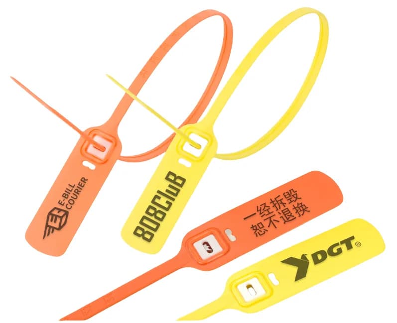 Disposable Security Plastic Seal Tag 500mm 19.69inch Length Custom Color, front view