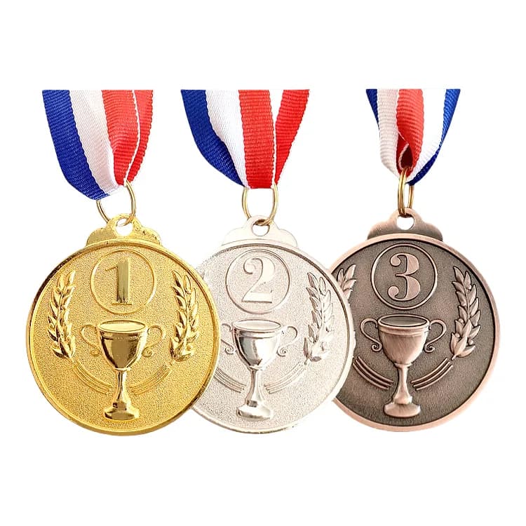 Cheap Custom Printing Made 3d Running Marathon Race Sport Finisher Award Metal, front view