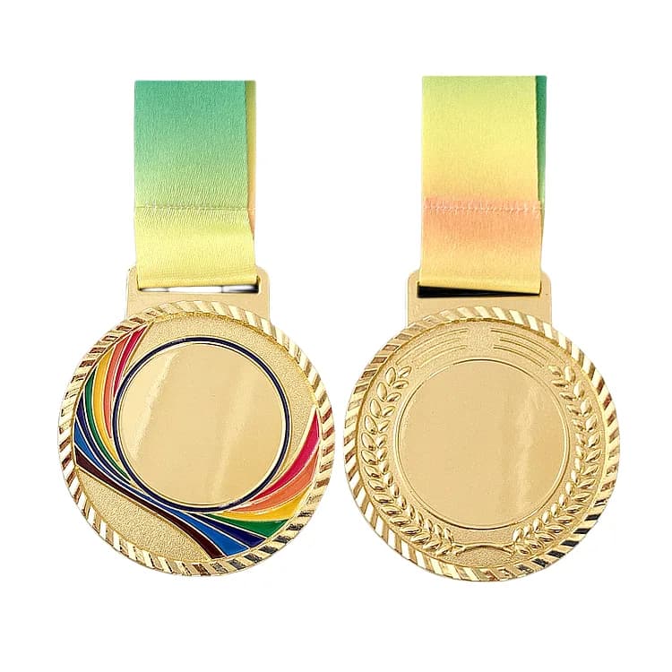 Custom Sports Medals for Marathon Basketball Badminton Football Sailing, front view