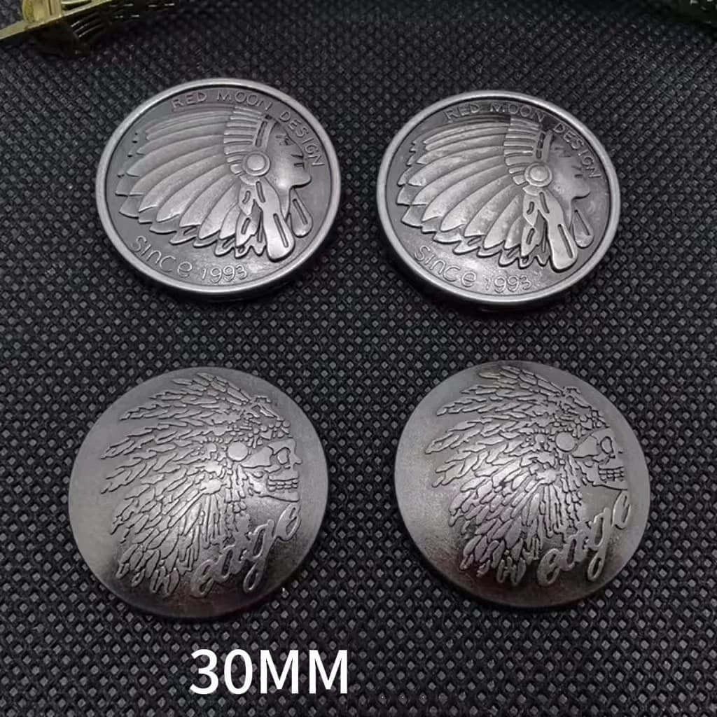 Metal Rivet Spike Stud Punk Rock Riveter Studs DIY Leather Bag Belt Clothes, front view