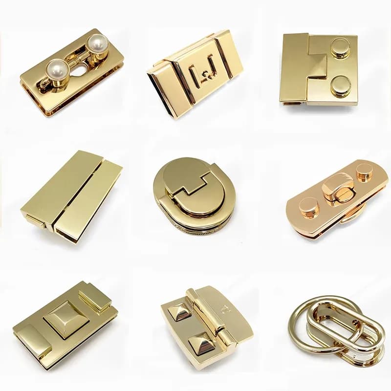 Manchao Luxury Metal Rotating Lock with Twist Design for Women's Handbag - view 1