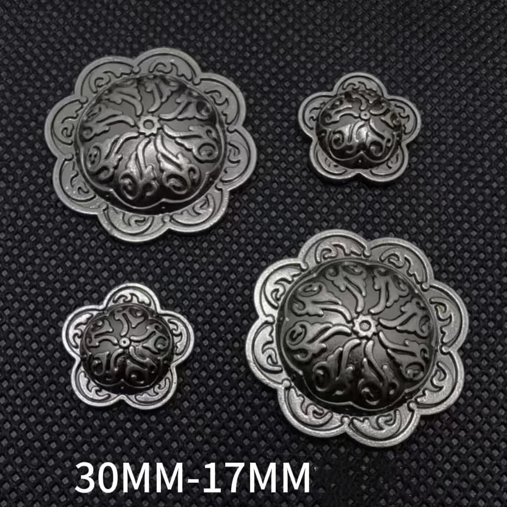 Best Quality Custom Denim Zinc Alloy Metal logo Fashion Rivets Jean Punk Rivet, front view