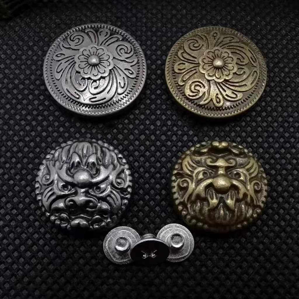 Handmade DIY Leather Tool Accessories Zinc Alloy Leather Decoration Conchos, front view