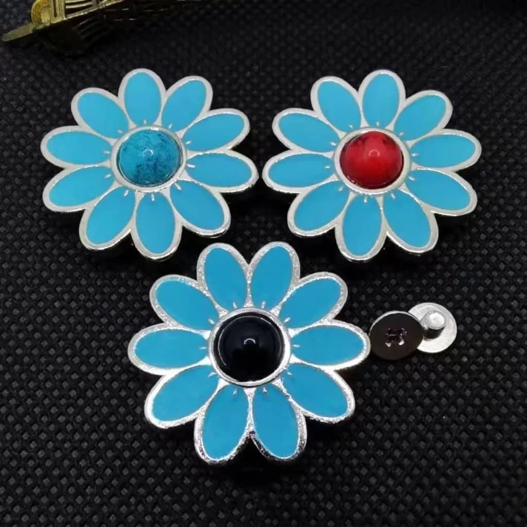 Custom Leather Concho Fashion Western Concho Buttons for Cowboy, front view