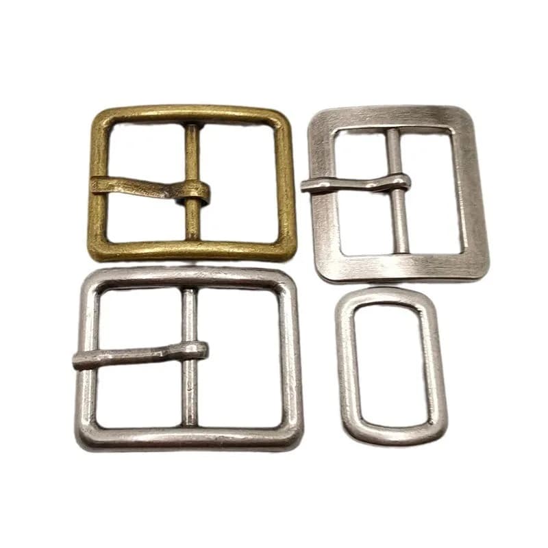 Leather Belt Accessory Custom Metal Belt Buckle Zinc Alloy Shoes Pin Buckle, front view