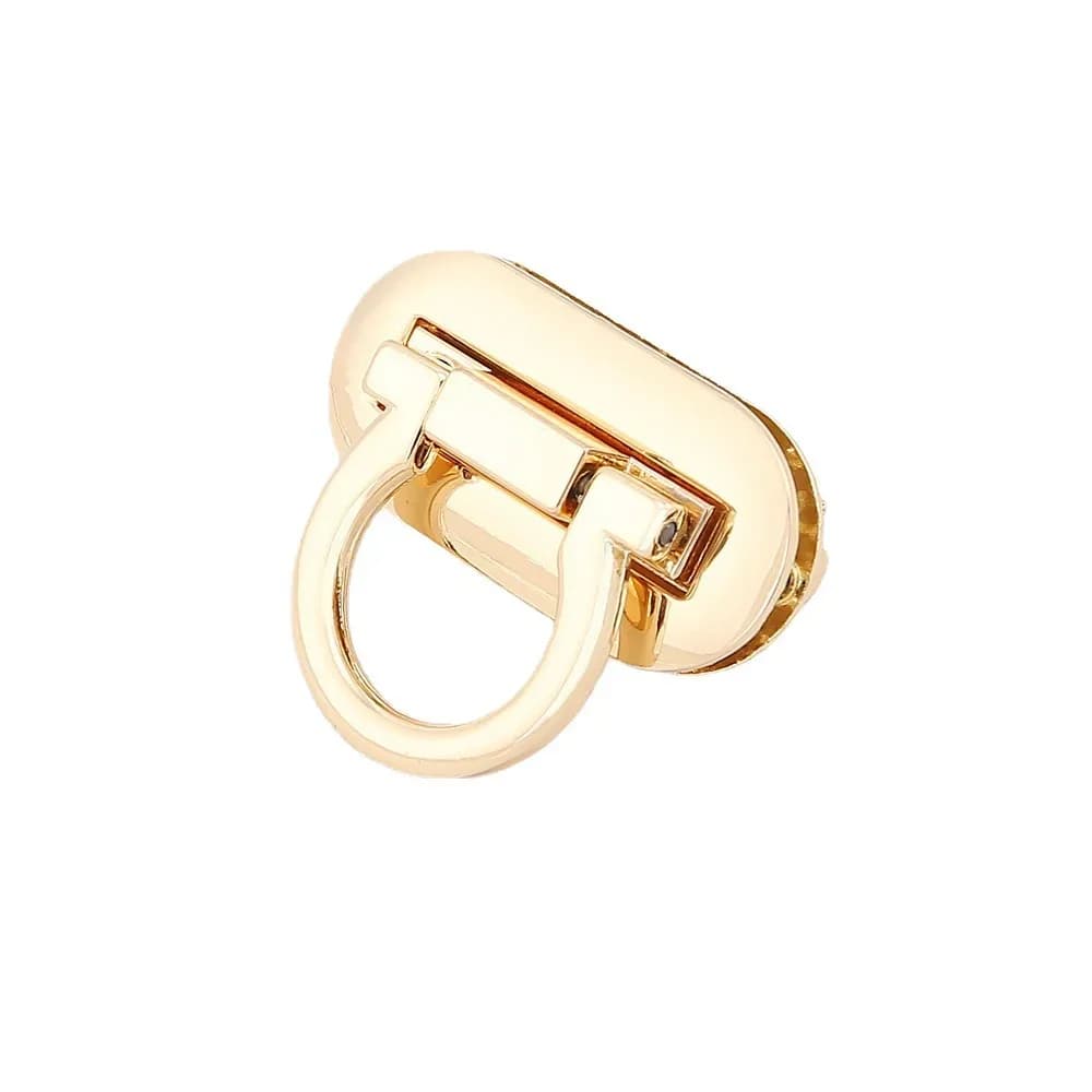 Custom Zinc Alloy Material Twist Turn Metal Purse Lock Clasp for Bag Hardware Accessories - view 1