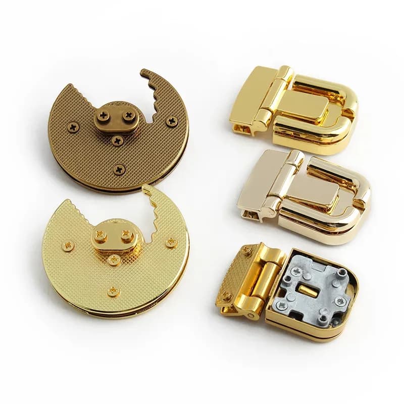Wholesale Custom Fashion Bag Hardware Accessories Lock for Handbag Metal Bag Lock Twist Lock - view 1