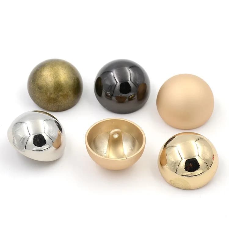 Custom Sewing Fancy Buttons Mushroom-Shaped with Alloy Material for Women and, front view
