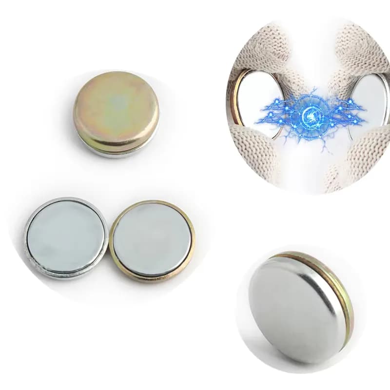 Round Strong Invisible Magnetic Material Hidden NdFeb Magnet Button Magnet, front view