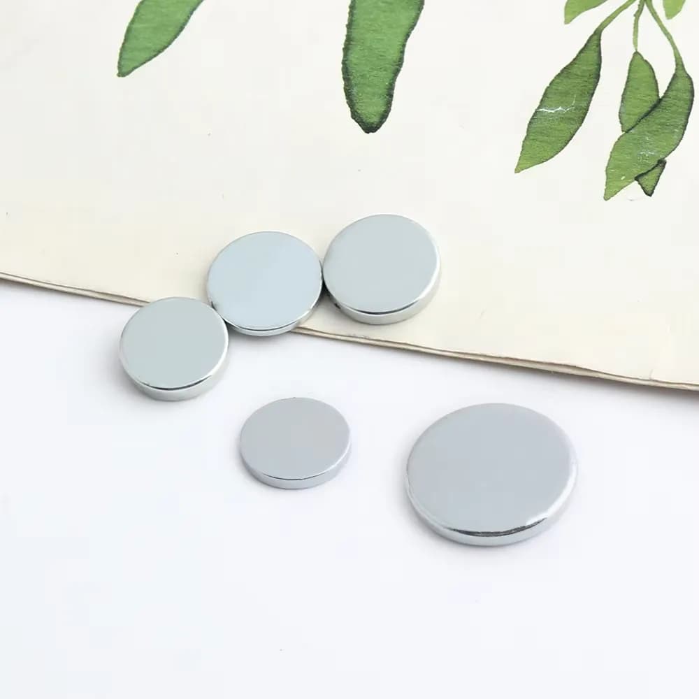 Multi-size Magnetic Materials Round Neodymium Magnets Strong N52, front view