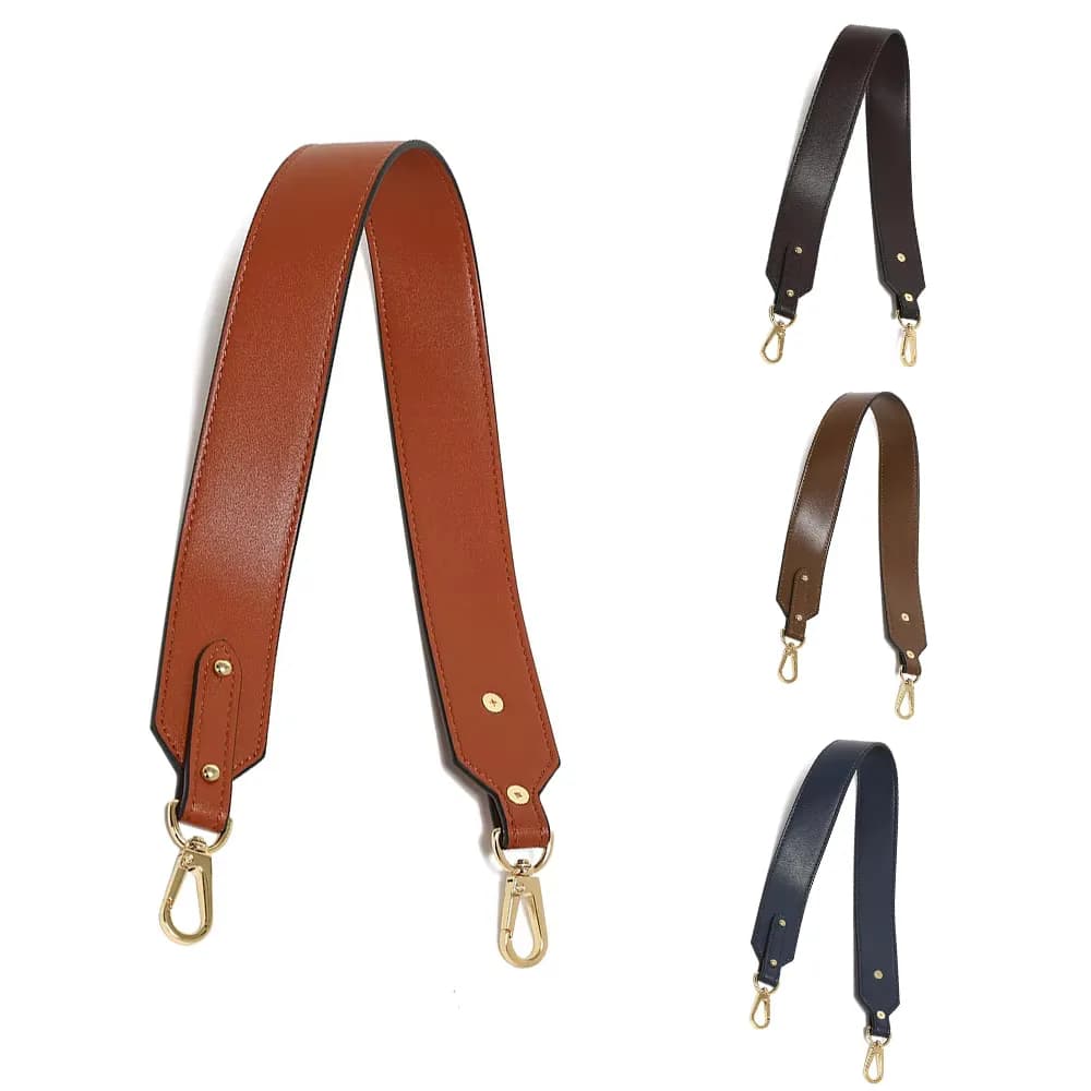 65*4CM Classic PU Leather Shoulder Bag Replacement Buckle Strap With Metal Hook, front view