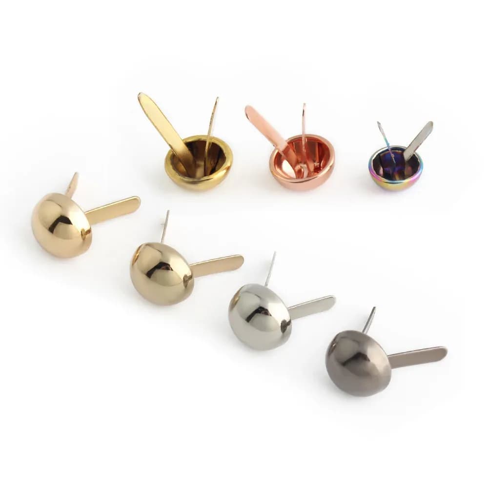 Hot Sale New Metal Rivet Dome Shape Feet Bag Feet Small Round Metal Bag Feet Rivet Studs for Leather Garments - view 1