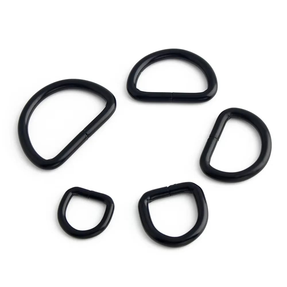 Bag Hardware Accessories Multi-specification Non-Welded Metal D Ring Buckle, front view