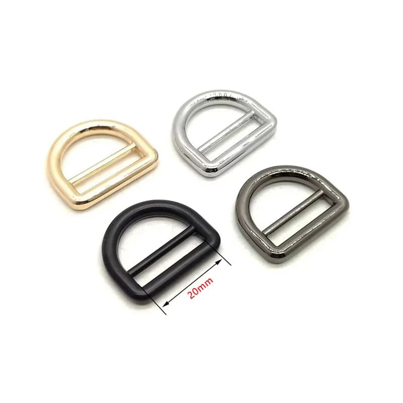 D Ring Buckle Customized Hardware Decoration Metal Strap Open D Ring for Bag, front view