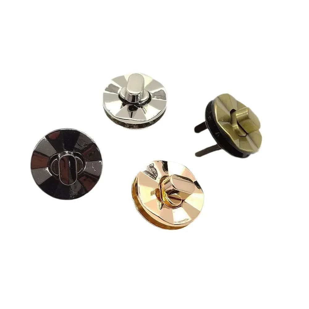 Custom Fashion Handbag Fitting Accessories Bag Lock Zinc Alloy Turn Twist Lock for Leather Bags Box Hardware - view 1