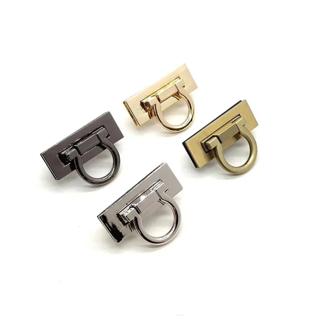 Metal Bag Turn Lock Twist Lock Clasp Leather Craft Women Bag Handbag Shoulder Bag Purse Hardware - view 1