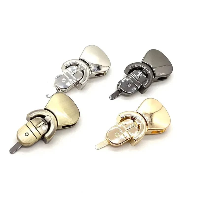 Fashion Handbag Hardware Alloy Ornament Locks Luggage Metal Clasps Turn Lock Zinc Alloy Handbag - view 1