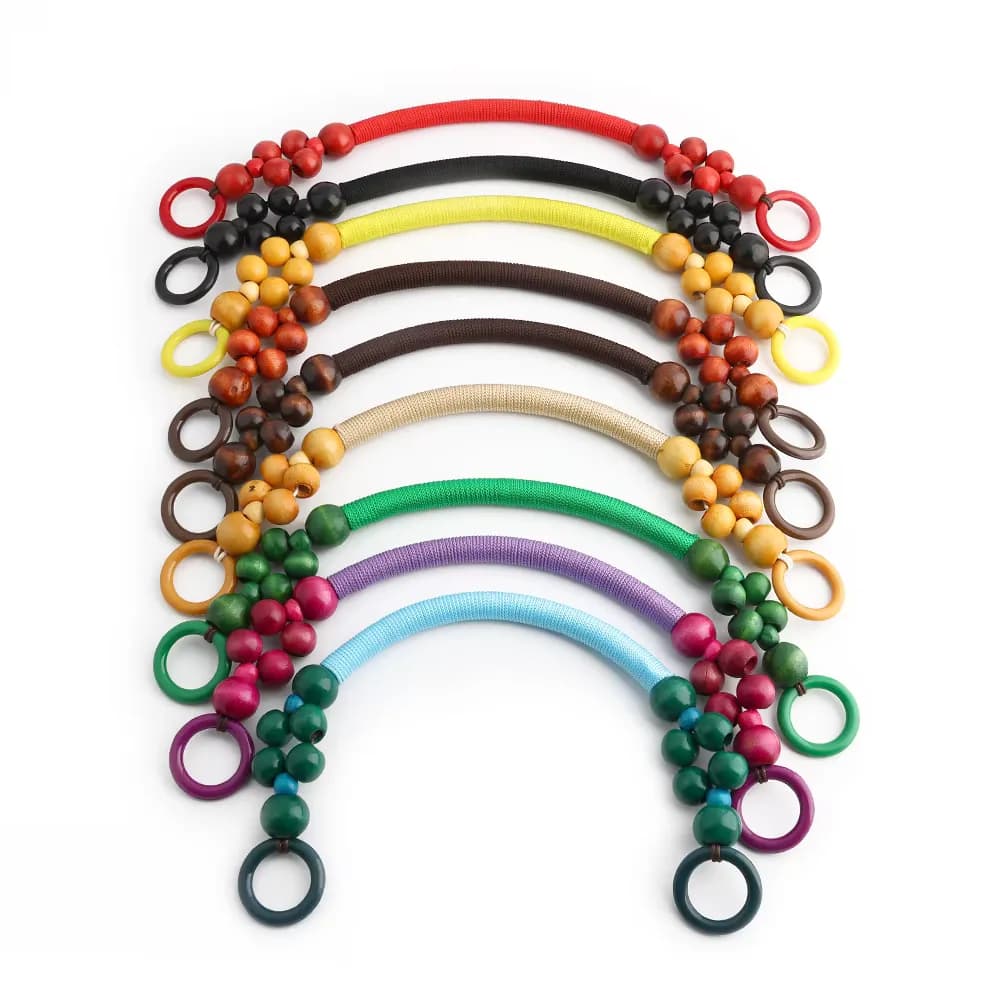 Purse Handles Nylon Rope Purse Straps Replacement Bag Handles U-Shape Handle, front view