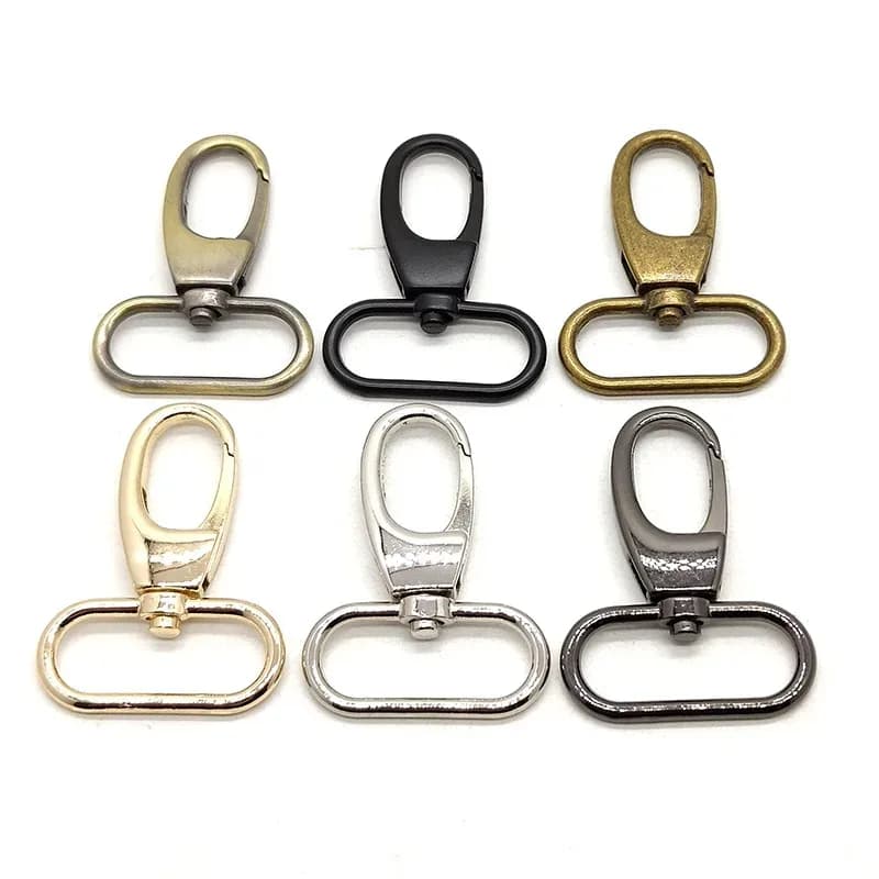 Wholesale Zinc Alloy Classic Trigger Snap Hooks Lobster Clasp Claw Swivel Hardware - view 1